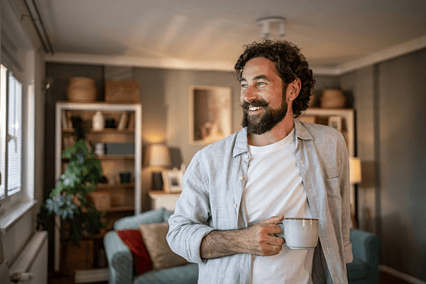 A Credit Angel customer smiling